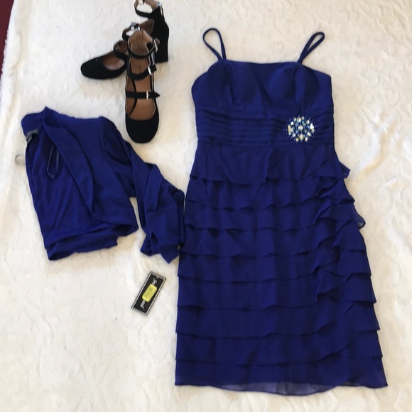 royal blue fancy dress